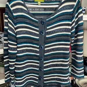 Vintage Sigrid Olson Crochet Sweater - like new